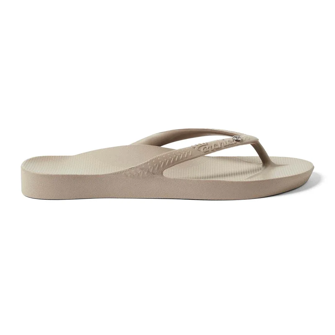 Arch Support Flip Flops - Classic - Crystal Taupe