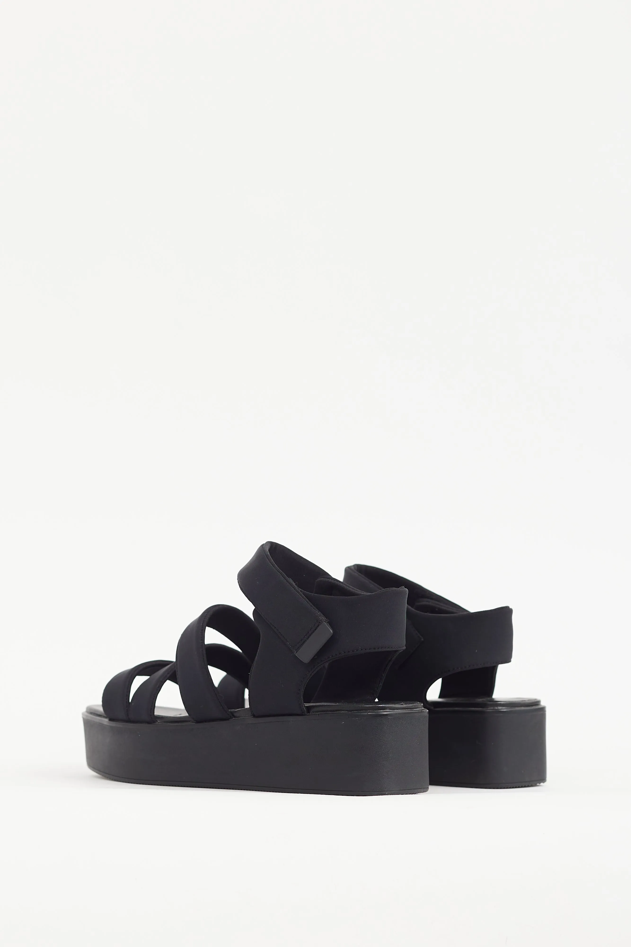 Black Bonnie Flatform Sandal