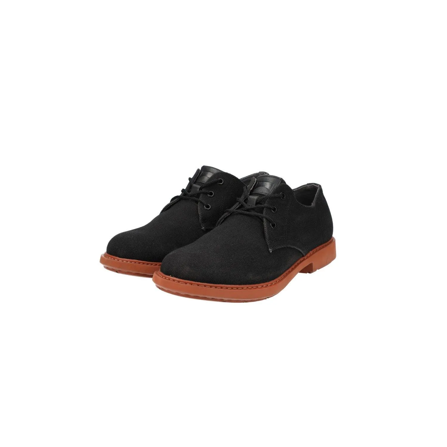 Camper Neuman Formal Lace Ups Fabric Black Colour For Men