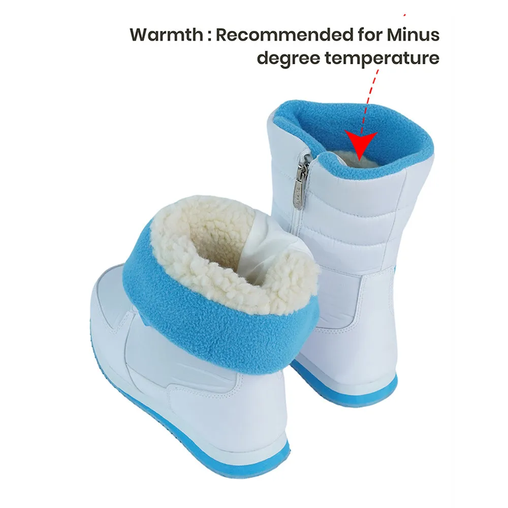 Little Surprise Box, Icy Blue Waterproof Winter Snow Boots for Kids for Minus degree temperature