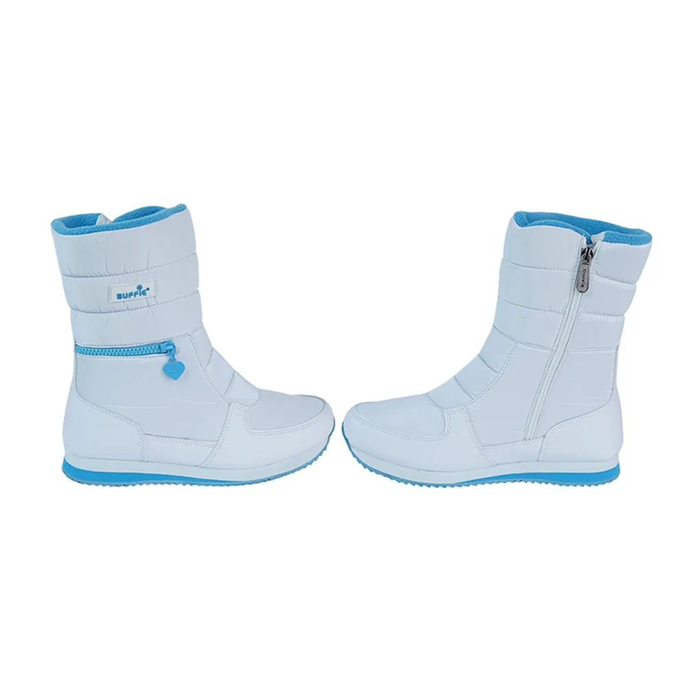 Little Surprise Box, Icy Blue Waterproof Winter Snow Boots for Kids for Minus degree temperature