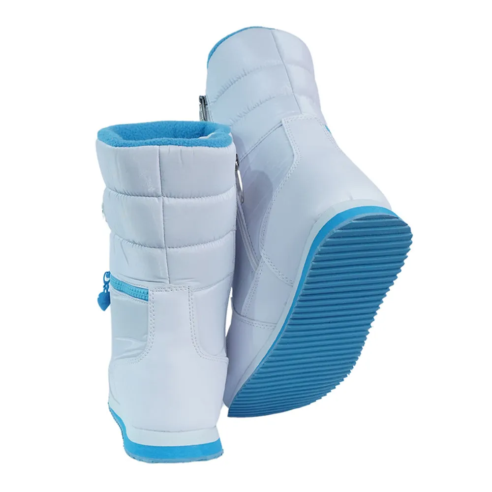 Little Surprise Box, Icy Blue Waterproof Winter Snow Boots for Kids for Minus degree temperature