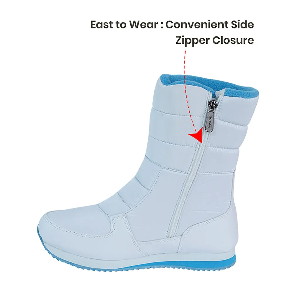 Little Surprise Box, Icy Blue Waterproof Winter Snow Boots for Kids for Minus degree temperature