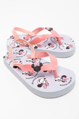 Minnie Mouse Flip Flop Dusty Pink