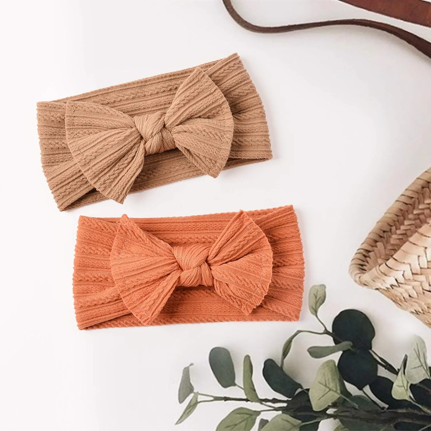 Niceye Baby Girls Headbands with Bows Handmade Hair Accessories Stretchy Hairbands for Newborn Infant Toddler