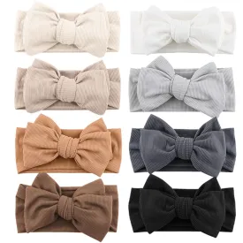 Niceye Baby Girls Headbands with Bows Handmade Hair Accessories Stretchy Hairbands for Newborn Infant Toddler