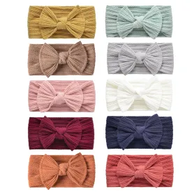 Niceye Baby Girls Headbands with Bows Handmade Hair Accessories Stretchy Hairbands for Newborn Infant Toddler