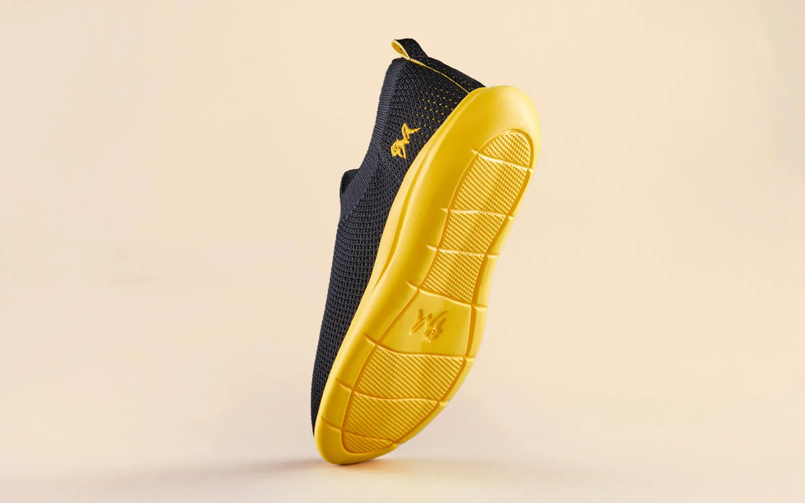 Spotlight Slip Ons : Hale Black / Yellow Sole