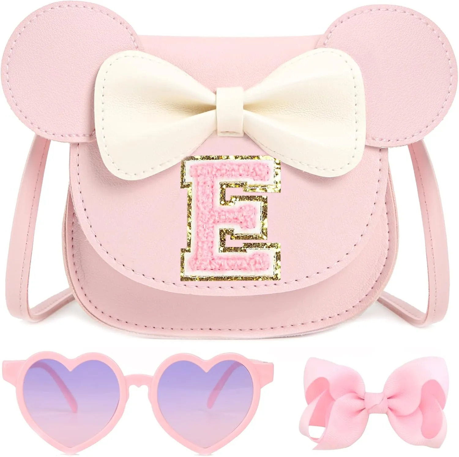 Toddler Purse for Girls Birthday Gift, Little Girls Purse Kids Wallet Mouse Crossbody Bag Gift Set