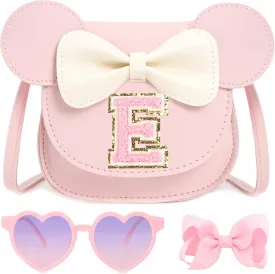Toddler Purse for Girls Birthday Gift, Little Girls Purse Kids Wallet Mouse Crossbody Bag Gift Set