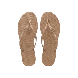 You Metallic Flip Flops